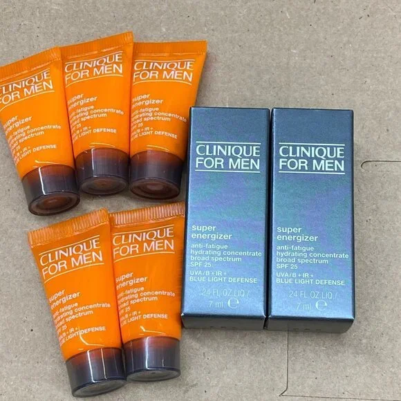 9 Pack- Clinique for Men Super Energized Moisturinzing Concentrate .24o… - Picture 1 of 2